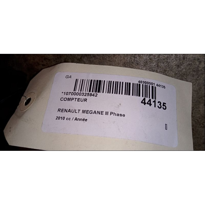 Compteur occasion RENAULT MEGANE III Phase 1 11-2008->01-2012 248103583R 3