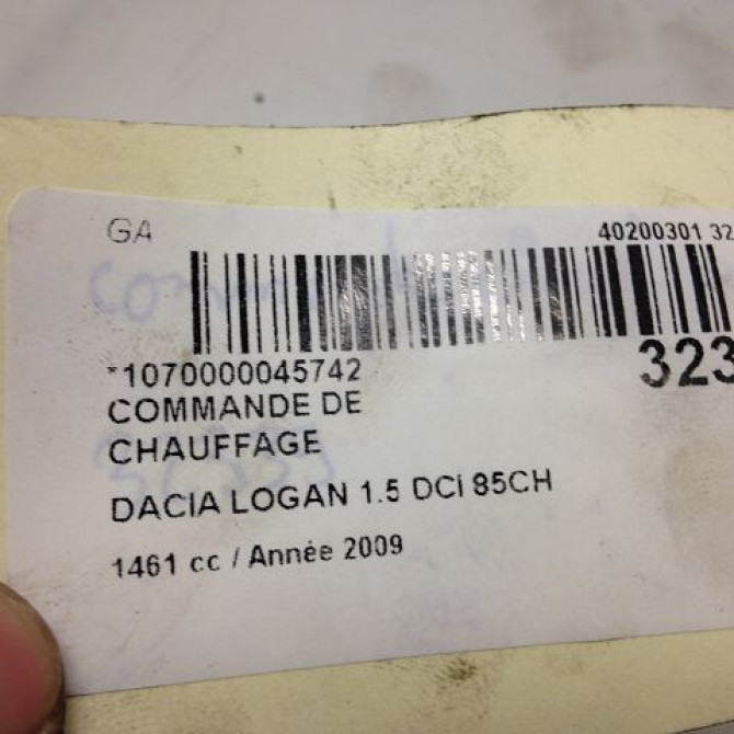 Commande de chauffage occasion DACIA LOGAN I Phase 1 06-2005->06-2008 1.5 DCI 85ch 6001551800 4