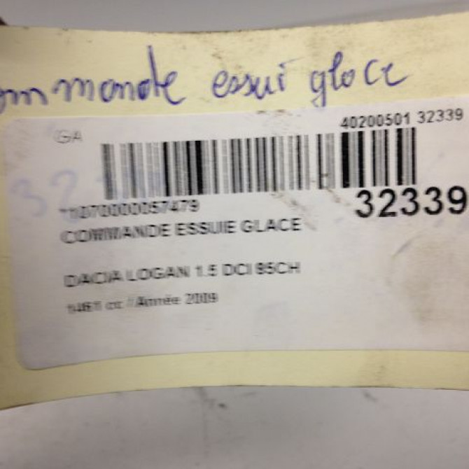 Commande essuie glace occasion DACIA LOGAN I Phase 1 06-2005->06-2008 1.5 DCI 85ch 6001551358 4
