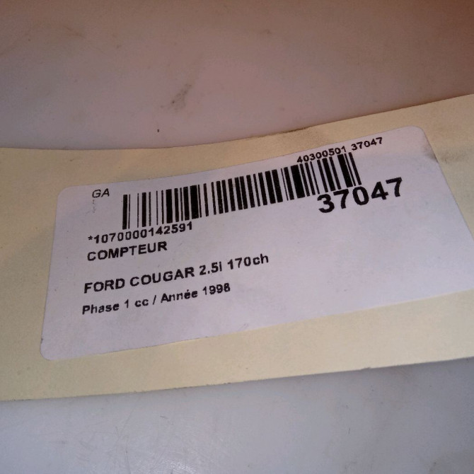 Compteur occasion FORD COUGAR Phase 1 10-1998->07-2001 2.5i 170ch 3
