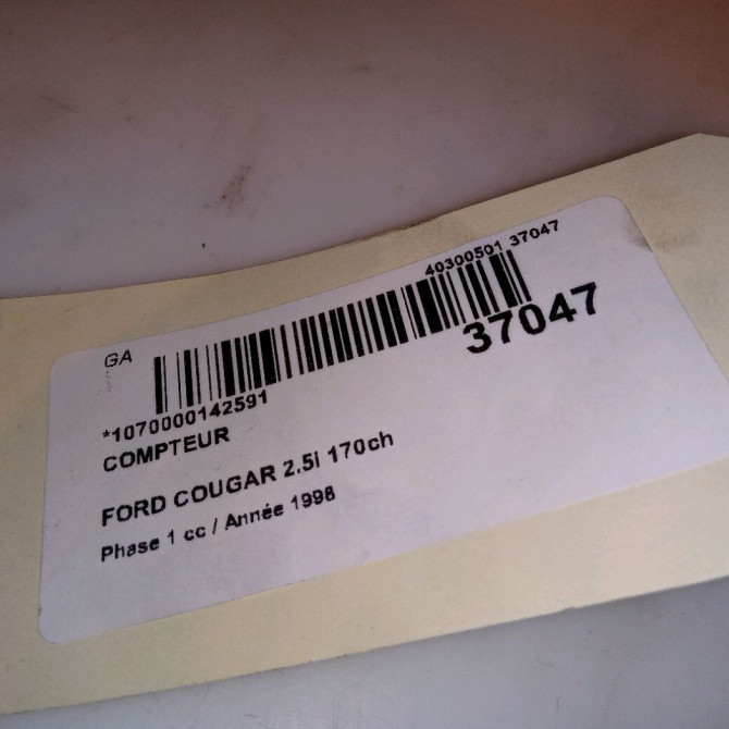 Compteur occasion FORD COUGAR Phase 1 10-1998->07-2001 2.5i 170ch 4