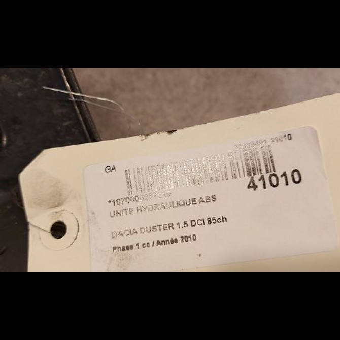 Unité hydraulique ABS occasion DACIA DUSTER Phase 1 03-2010->12-2013 1.5 DCI 85ch 3