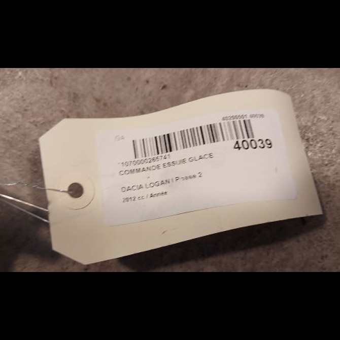 Commande essuie glace occasion DACIA LOGAN I Phase 2 07-2008->12-2012 6001551358 3