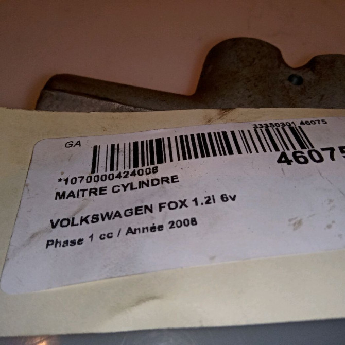 Maitre cylindre occasion VOLKSWAGEN FOX Phase 1 06-2005->09-2011 1.2i 6v 55ch 5Z1614105P 4