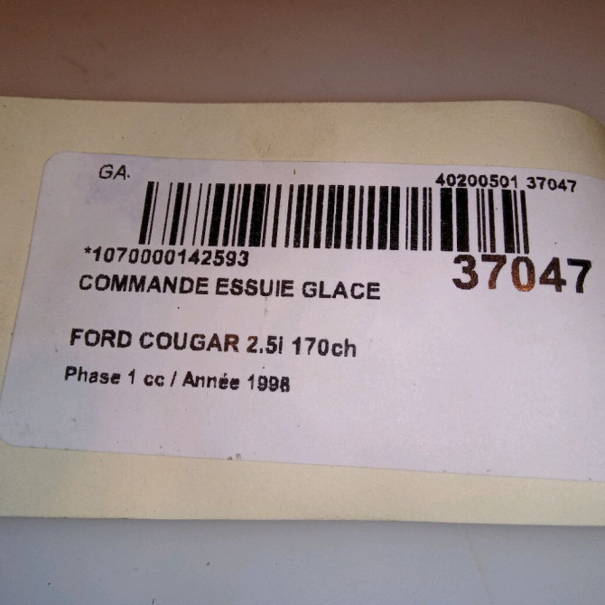 Commande essuie glace occasion FORD COUGAR Phase 1 10-1998->07-2001 2.5i 170ch 1051410 4