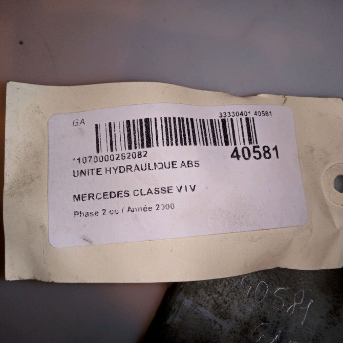Unité hydraulique ABS occasion MERCEDES CLASSE V I Phase 2 03-1999->10-2003 V 220 CDI 4