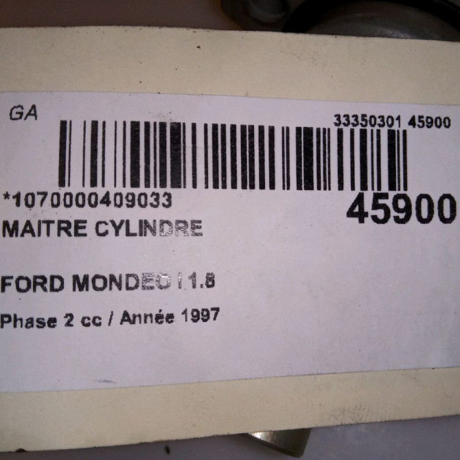 Maitre cylindre occasion FORD MONDEO I Phase 2 10-1996->09-2000 1.8 1025055 4