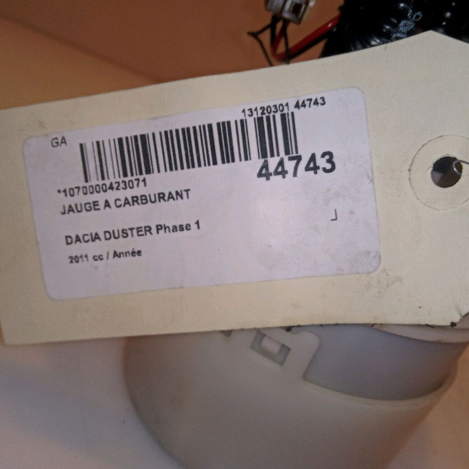 Jauge a carburant occasion DACIA DUSTER Phase 1 03-2010->12-2013 172024388R 4