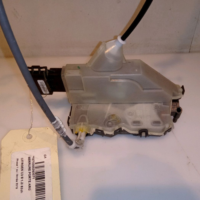 Serrure porte arg occasion CITROEN C3 III Phase 1 10-2016->... 1.2i 82ch 9812398580 2