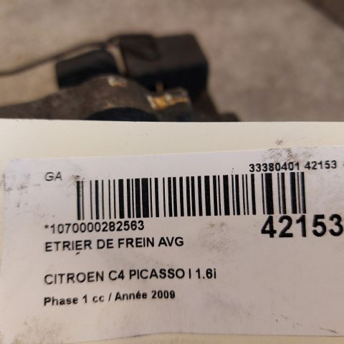 Etrier de frein avant gauche occasion CITROEN C4 PICASSO I Phase 1 01-2007->10-2013 1.6i 16v 150ch 4400V7 3