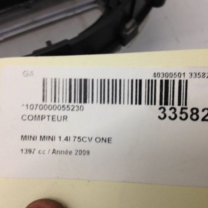 Compteur occasion MINI MINI II Phase 1 09-2006->12-2010 1.4i 75ch 3