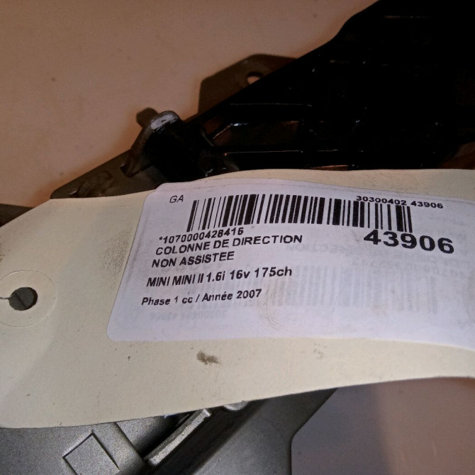 Colonne de direction non assistee occasion MINI MINI II Phase 1 09-2006->12-2010 1.6i 16v 175ch COOPER S 32302752897 5