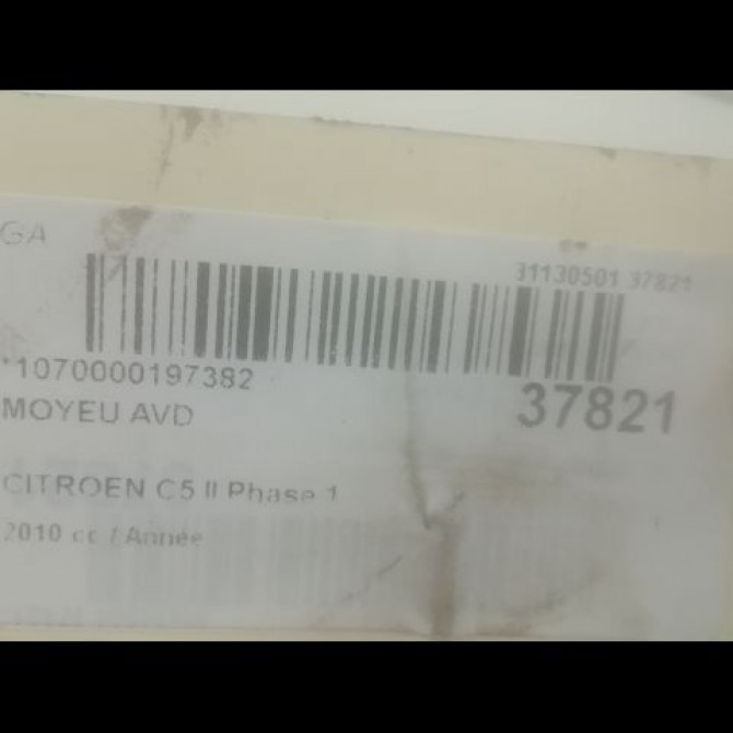 Moyeu avd occasion CITROEN C5 II Phase 1 04-2008->... 335082 3