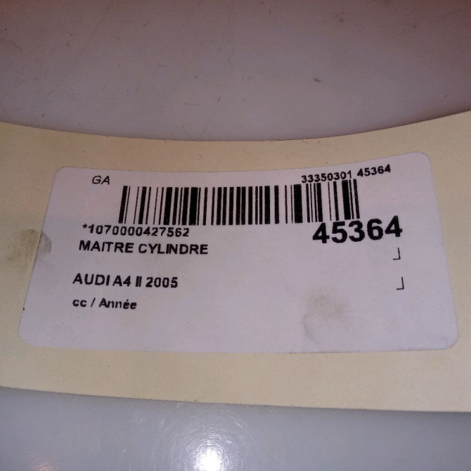 Maitre cylindre occasion AUDI A4 II 4