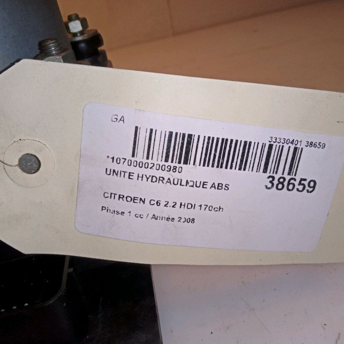 Unité hydraulique ABS occasion CITROEN C6 Phase 1 12-2005->03-2013 2.2 HDI 170ch 4541FC 4