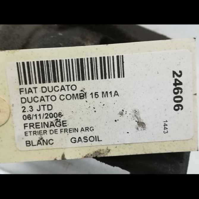 Etrier de frein arrière gauche occasion FIAT DUCATO III Phase 1 06-2006->10-2014 77366667 4
