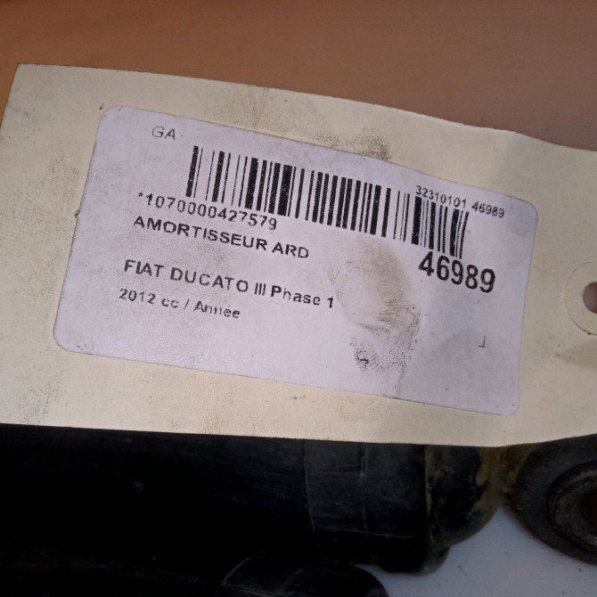 Amortisseur arrière droit occasion FIAT DUCATO III Phase 1 06-2006->10-2014 1369850080 3