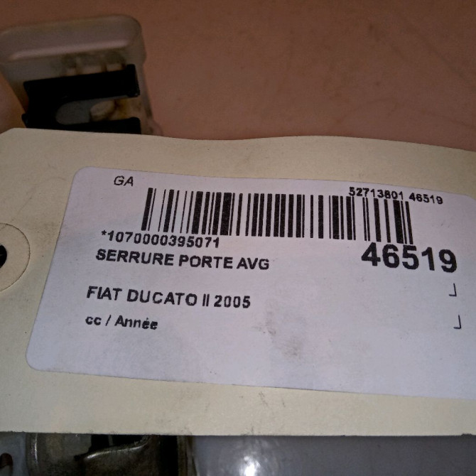 Serrure porte avg occasion DUCATO II 1334724080 4