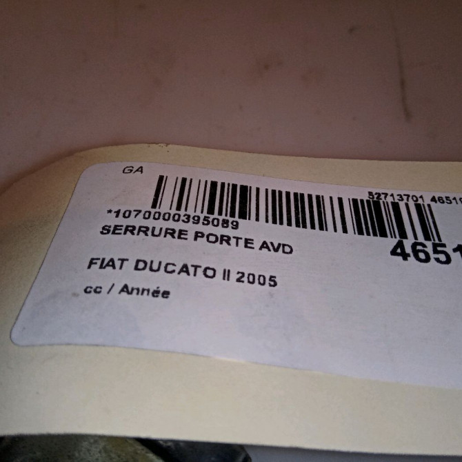 Serrure porte avd occasion DUCATO II 1334723080 4
