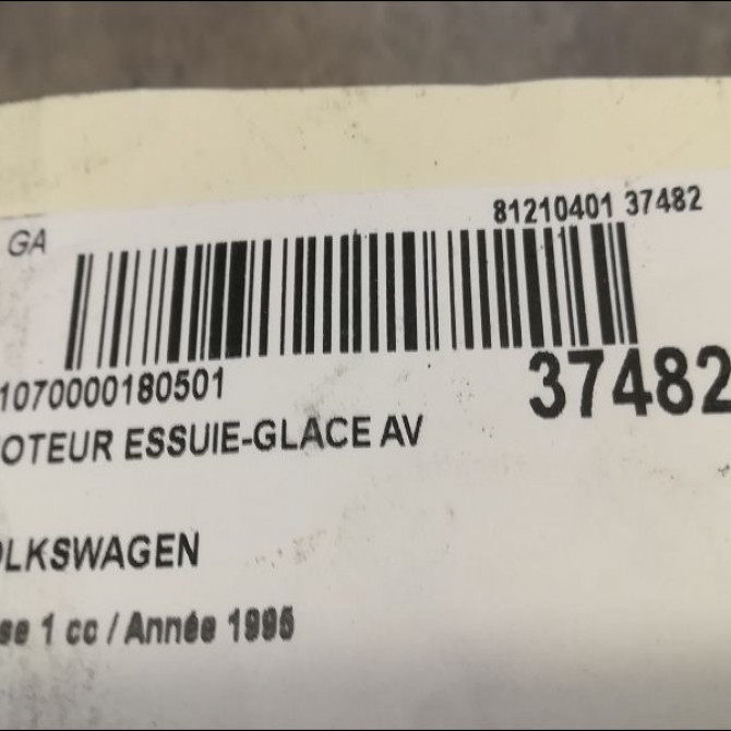 Moteur essuie-glace avant occasion VOLKSWAGEN TRANSPORTER IV Phase 1 09-1990->03-1996 1.9 D 1C0955119 3