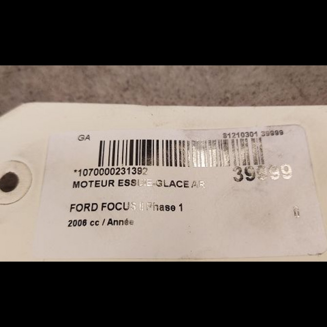 Moteur essuie-glace arrière occasion FORD FOCUS II Phase 1 09-2004->12-2007 1689913 3