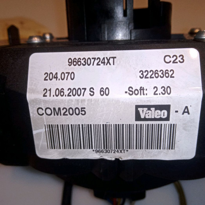 Bloc commodos occasion PEUGEOT 207 Phase 1 04-2006->06-2013 1.4 HDI 70ch 624258 4