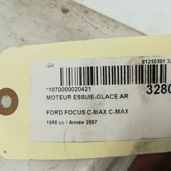Moteur essuie-glace arrière occasion FORD CMAX I Phase 2 03-2007->09-2010 1.6 TDCI 16v 90ch 1689913 4