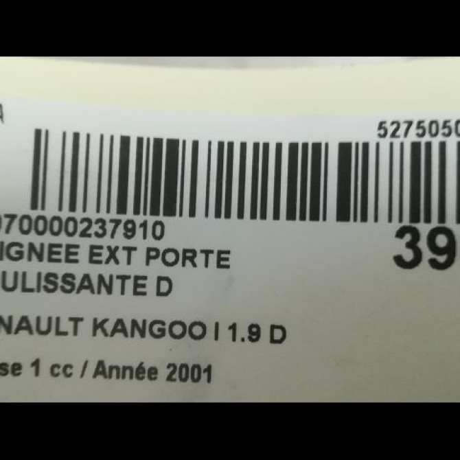 Poignee ext porte coulissante d occasion RENAULT KANGOO I Phase 1 09-1997->06-2003 1.9 D 55ch 3