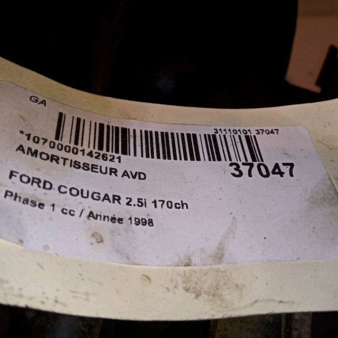 Amortisseur avant droit occasion FORD COUGAR Phase 1 10-1998->07-2001 2.5i 170ch 1085459 3