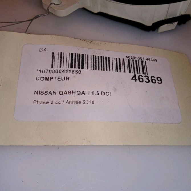 Compteur occasion NISSAN QASHQAI I Phase 2 03-2010->04-2014 1.5 DCI 110ch 24810BR30A 4