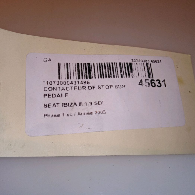 occasion SEAT IBIZA III Phase 1 03-2002->03-2006 1.9 SDI 4