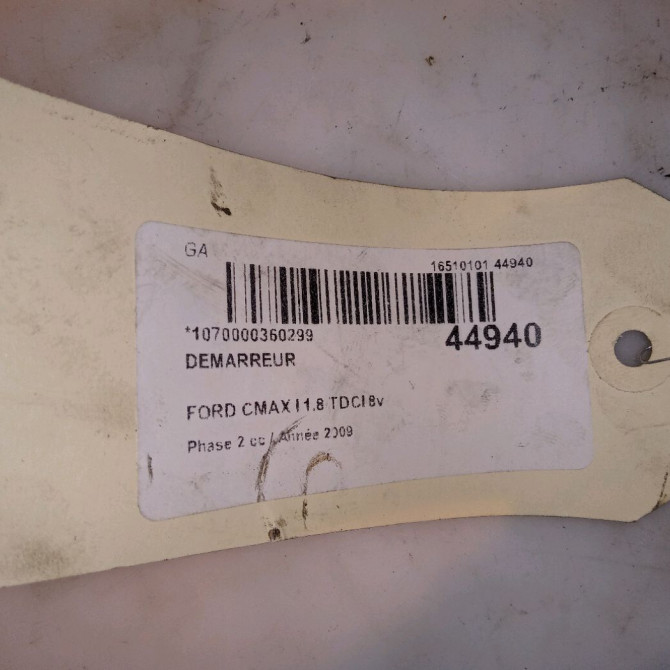 Démarreur occasion FORD CMAX I Phase 2 03-2007->09-2010 1.8 TDCI 8v 115ch 1728770 6
