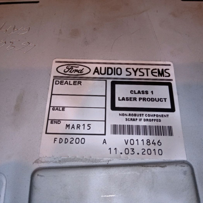 Autoradio occasion FORD CMAX I Phase 2 03-2007->09-2010 1.8 TDCI 8v 115ch 1680442 3
