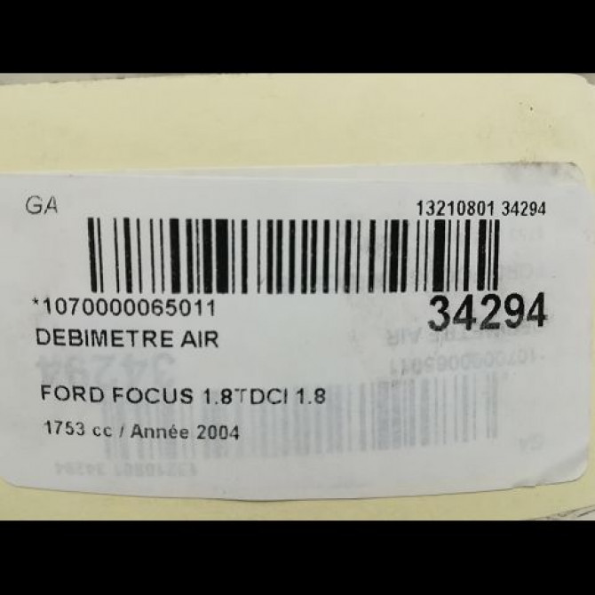Debimetre air occasion FORD FOCUS I Phase 1 10-1998->09-2004 1054419 6