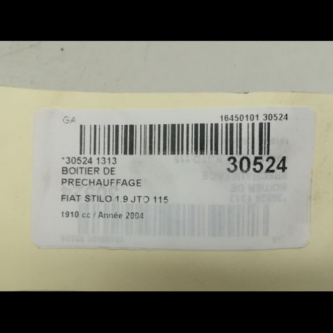 Boitier de préchauffage occasion FIAT STILO Phase 1 10-2001->09-2007 51888255 5