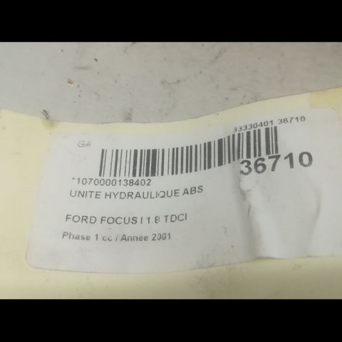 Unité hydraulique ABS occasion FORD FOCUS I Phase 1 10-1998->09-2004 1.8 TDCI 115ch 3