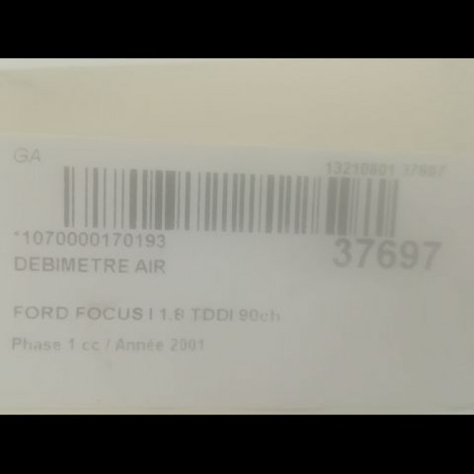 Debimetre air occasion FORD FOCUS I Phase 1 10-1998->09-2004 1.8 TDDI 90ch 2