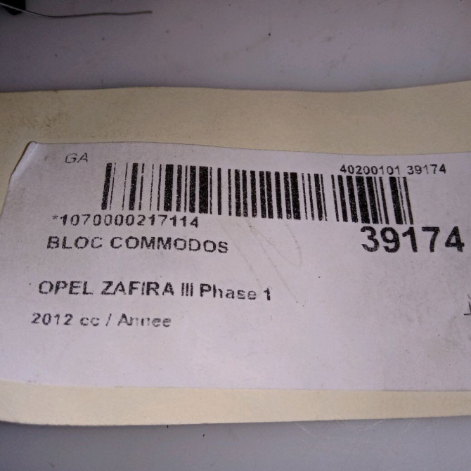 Bloc commodos occasion OPEL ZAFIRA III Phase 1 11-2011->... 5