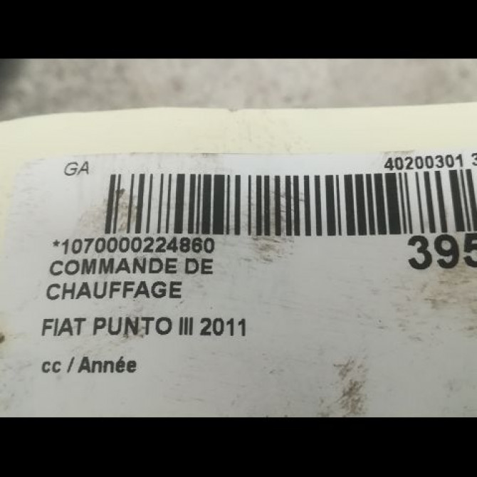 Commande de chauffage occasion FIAT PUNTO III 735523091 3