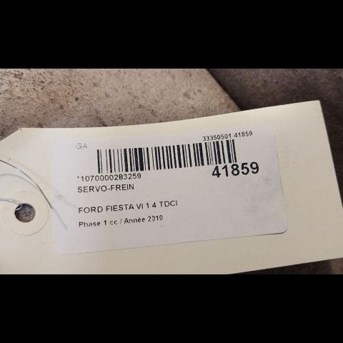 Servo-frein occasion FORD FIESTA VI Phase 1 10-2008->11-2012 1.4 TDCI 68ch 1747243 4