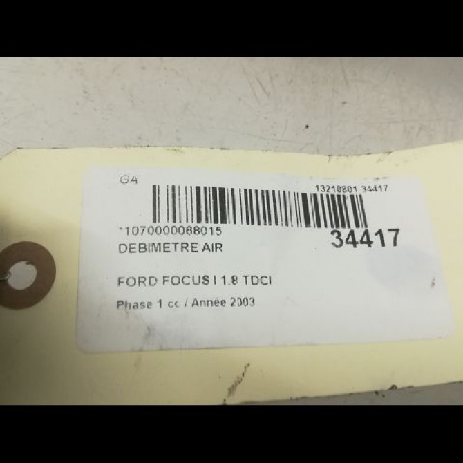 Debimetre air occasion FORD FOCUS I Phase 1 10-1998->09-2004 1.8 TDCI 100ch 1054419 5
