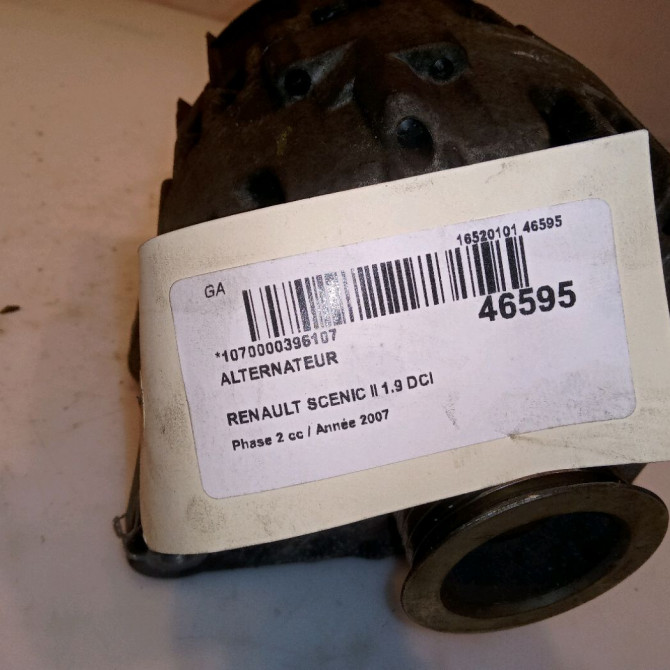 Alternateur occasion RENAULT SCENIC II Phase 2 09-2006->04-2009 1.9 DCI 130ch 8200660041 6