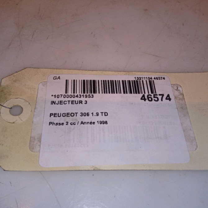 occasion PEUGEOT 306 Phase 2 04-1997->03-2002 1.9 TD 1984A0 5