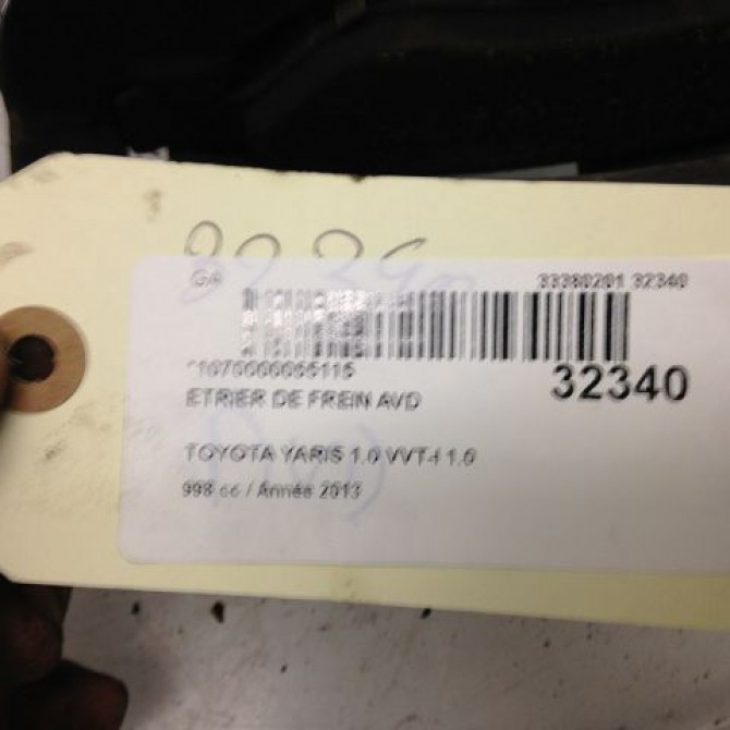 Etrier de frein avant droit occasion TOYOTA YARIS III YARIS III Phase 1 2011-03-01->2015-04-30 477300D070 4