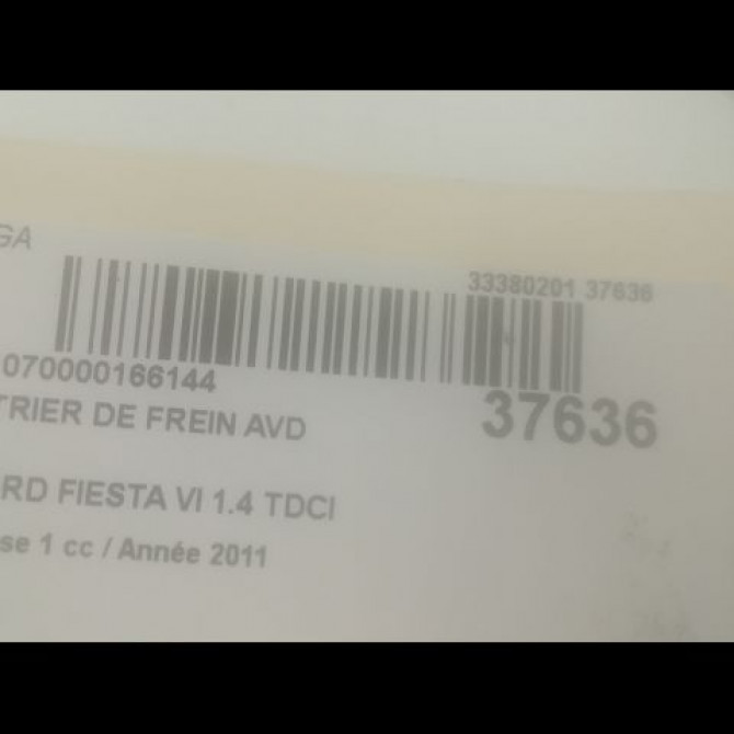 Etrier de frein avant droit occasion FORD FIESTA VI Phase 1 10-2008->11-2012 1.4 TDCI 70ch 1766808 3