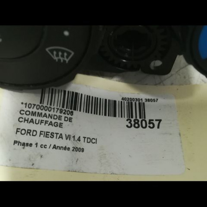Commande de chauffage occasion FORD FIESTA VI Phase 1 10-2008->11-2012 1.4 TDCI 68ch 1777063 3
