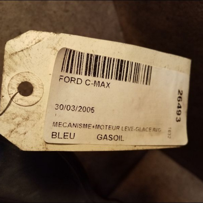 Mecanisme+moteur leve-glace avg occasion FORD FOCUS CMAX I Phase 1 09-2003->03-2007 2.0 TDCI 16v 135ch 1738645 2