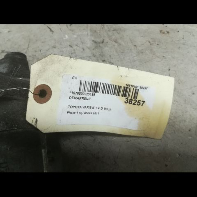 Démarreur occasion TOYOTA YARIS III YARIS III Phase 1 2011-03-01->2015-04-30 1.4 D 90ch 281000N05084 5