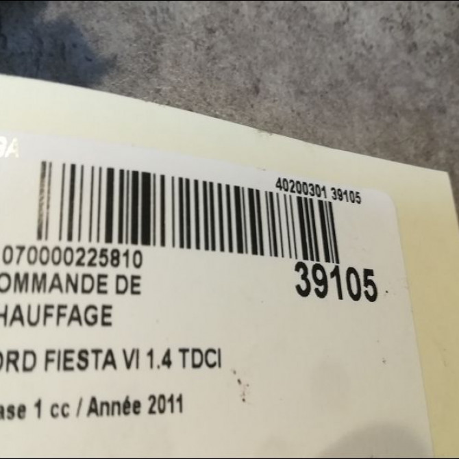 Commande de chauffage occasion FORD FIESTA VI Phase 1 10-2008->11-2012 1.4 TDCI 70ch 1777063 3