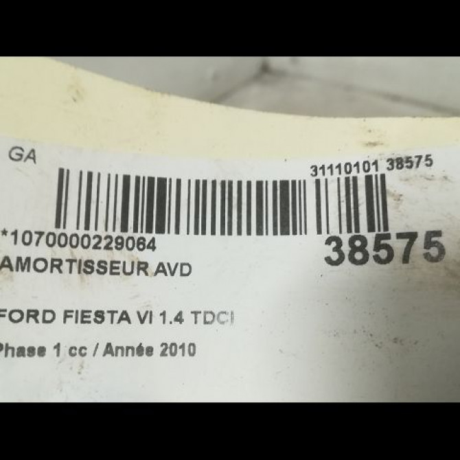Amortisseur avant droit occasion FORD FIESTA VI Phase 1 10-2008->11-2012 1.4 TDCI 68ch 1713973 2